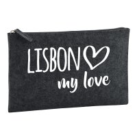 Kulturbeutel Lisbon my love 1 Liter Charcoal