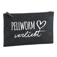 Kulturbeutel Pellworm verliebt 1 Liter Charcoal