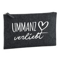 Kulturbeutel Ummanz verliebt 1 Liter Charcoal