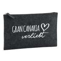 Kulturbeutel Gran Canaria verliebt 1 Liter Charcoal