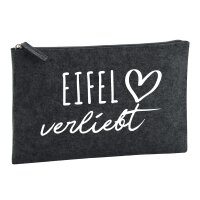 Kulturbeutel Eifel verliebt 1 Liter Charcoal