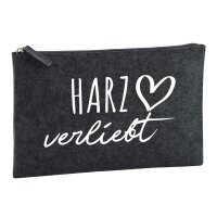 Kulturbeutel Harz verliebt 1 Liter Charcoal