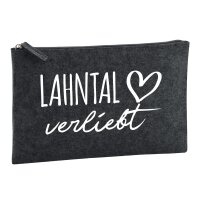 Kulturbeutel Lahntal verliebt 1 Liter Charcoal