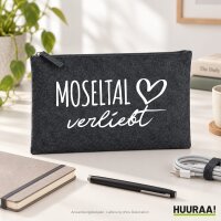 Kulturbeutel Moseltal verliebt 1 Liter Charcoal