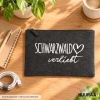 Kulturbeutel Schwarzwald verliebt 1 Liter Charcoal