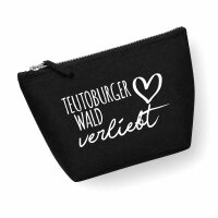 Kulturbeutel Teutoburger Wald verliebt 1 Liter Charcoal