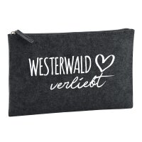 Kulturbeutel Westerwald verliebt 1 Liter Charcoal