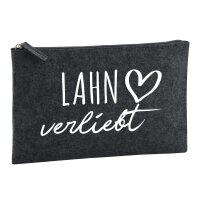 Kulturbeutel Lahn verliebt 1 Liter Charcoal