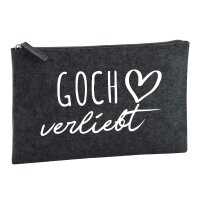 Kulturbeutel Goch verliebt 1 Liter Charcoal