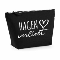 Kulturbeutel Hagen verliebt 1 Liter Charcoal