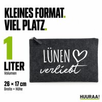 Kulturbeutel Lünen verliebt 1 Liter Charcoal