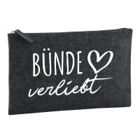 Kulturbeutel B&uuml;nde verliebt 1 Liter Charcoal