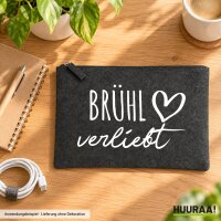 Kulturbeutel Br&uuml;hl verliebt 1 Liter Charcoal