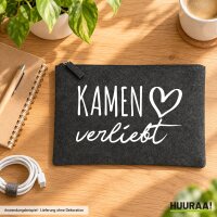 Kulturbeutel Kamen verliebt 1 Liter Charcoal