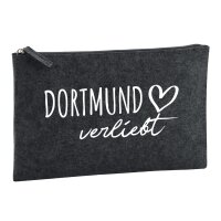 Kulturbeutel Dortmund verliebt 1 Liter Charcoal