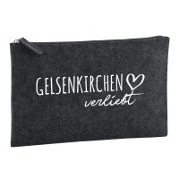 Kulturbeutel Gelsenkirchen verliebt 1 Liter Charcoal