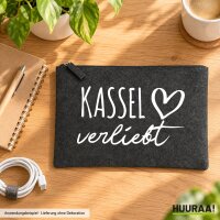 Kulturbeutel Kassel verliebt 1 Liter Charcoal