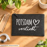 Kulturbeutel Potsdam verliebt 1 Liter Charcoal