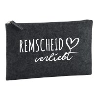 Kulturbeutel Remscheid verliebt 1 Liter Charcoal