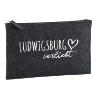 Kulturbeutel Ludwigsburg verliebt 1 Liter Charcoal