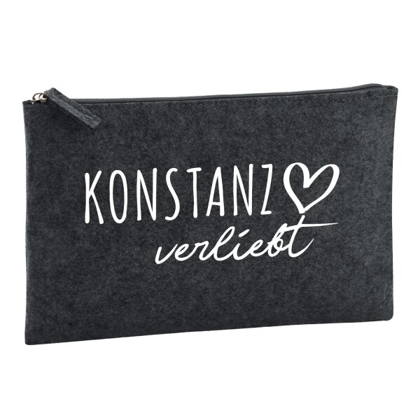 Kulturbeutel Konstanz verliebt 1 Liter Charcoal