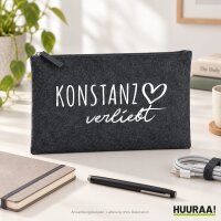 Kulturbeutel Konstanz verliebt 1 Liter Charcoal