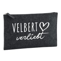 Kulturbeutel Velbert verliebt 1 Liter Charcoal
