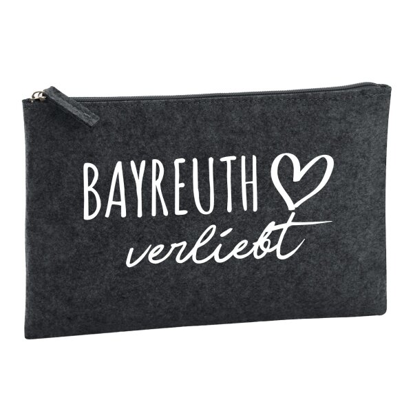 Kulturbeutel Bayreuth verliebt 1 Liter Charcoal