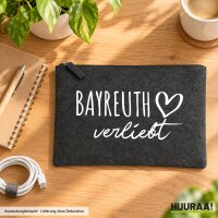 Kulturbeutel Bayreuth verliebt 1 Liter Charcoal