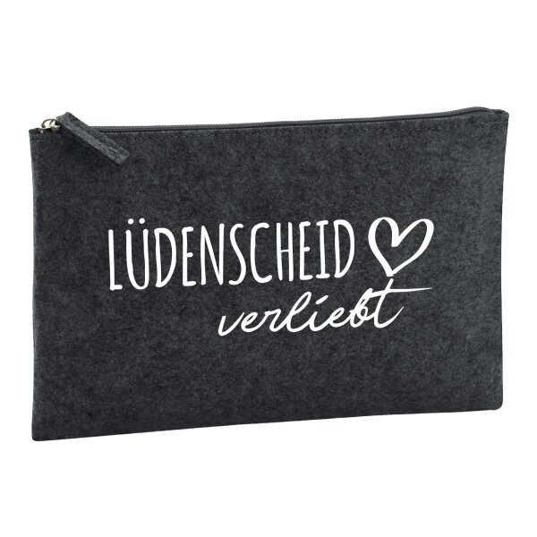 Kulturbeutel Lüdenscheid verliebt 1 Liter Charcoal