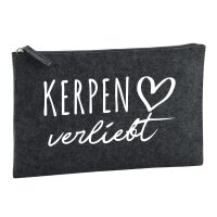 Kulturbeutel Kerpen verliebt 1 Liter Charcoal