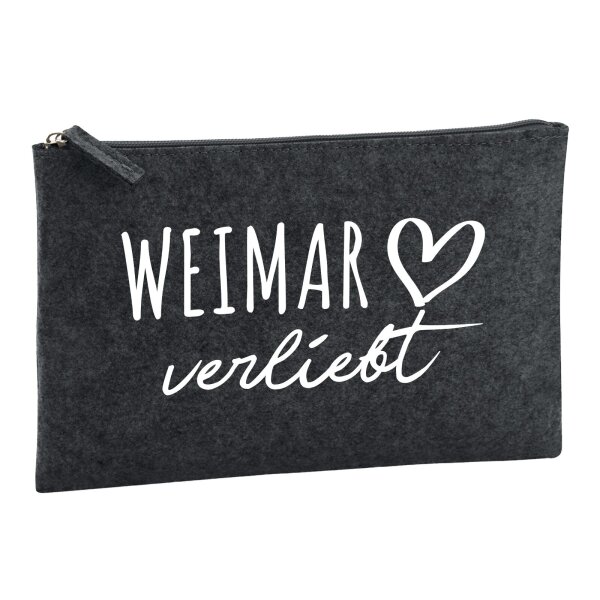 Kulturbeutel Weimar verliebt 1 Liter Charcoal