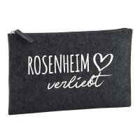 Kulturbeutel Rosenheim verliebt 1 Liter Charcoal