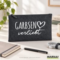Kulturbeutel Garbsen verliebt 1 Liter Charcoal