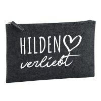 Kulturbeutel Hilden verliebt 1 Liter Charcoal