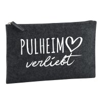 Kulturbeutel Pulheim verliebt 1 Liter Charcoal