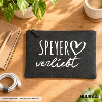 Kulturbeutel Speyer verliebt 1 Liter Charcoal