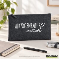 Kulturbeutel Herzogenrath verliebt 1 Liter Charcoal