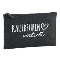 Kulturbeutel Kaufbeuren verliebt 1 Liter Charcoal