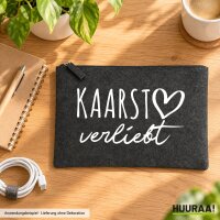 Kulturbeutel Kaarst verliebt 1 Liter Charcoal
