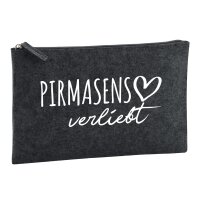 Kulturbeutel Pirmasens verliebt 1 Liter Charcoal