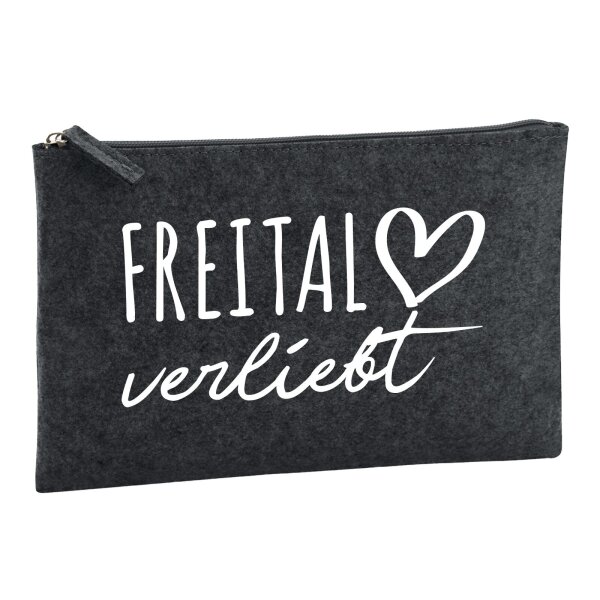 Kulturbeutel Freital verliebt 1 Liter Charcoal