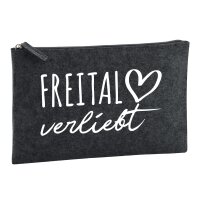 Kulturbeutel Freital verliebt 1 Liter Charcoal