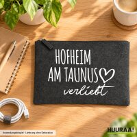 Kulturbeutel Hofheim am Taunus verliebt 1 Liter Charcoal