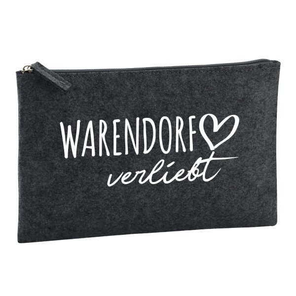Kulturbeutel Warendorf verliebt 1 Liter Charcoal
