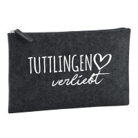 Kulturbeutel Tuttlingen verliebt 1 Liter Charcoal