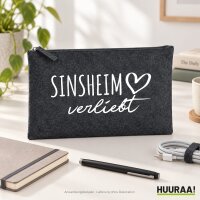 Kulturbeutel Sinsheim verliebt 1 Liter Charcoal