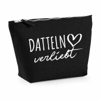 Kulturbeutel Datteln verliebt 1 Liter Charcoal