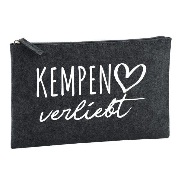Kulturbeutel Kempen verliebt 1 Liter Charcoal