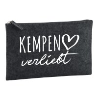 Kulturbeutel Kempen verliebt 1 Liter Charcoal